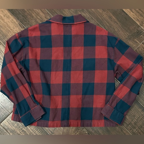 Brixton Woman's Bowery Cropped Flannel Shirt Sz S - Picture 5 of 5